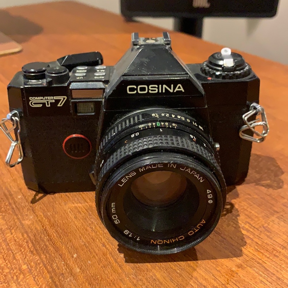 35mm film camera. Cosina CT7 w/50mm 1.9